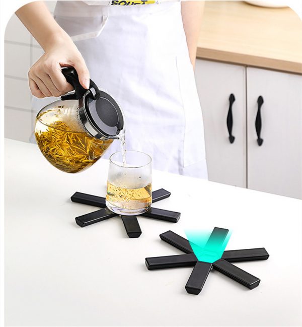 Foldable Pan Mat Sturdy Heat Resistant ABS Heat-insulated - Image 2