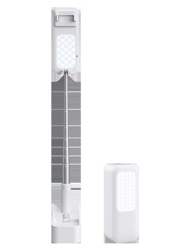 Selfie Portable Mobile Phone Holder With Light Foldable Bluetooth Remote Control - Image 6