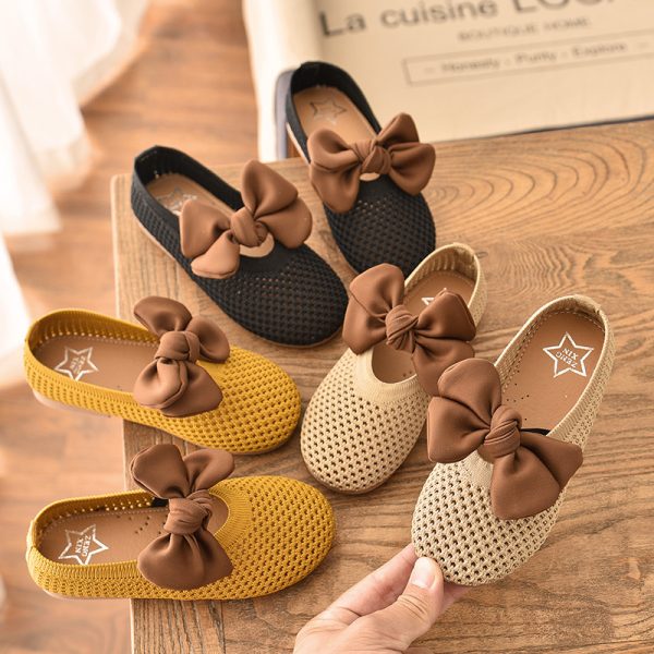 Girls Princess Sneakers Solid Color Lace - Image 5