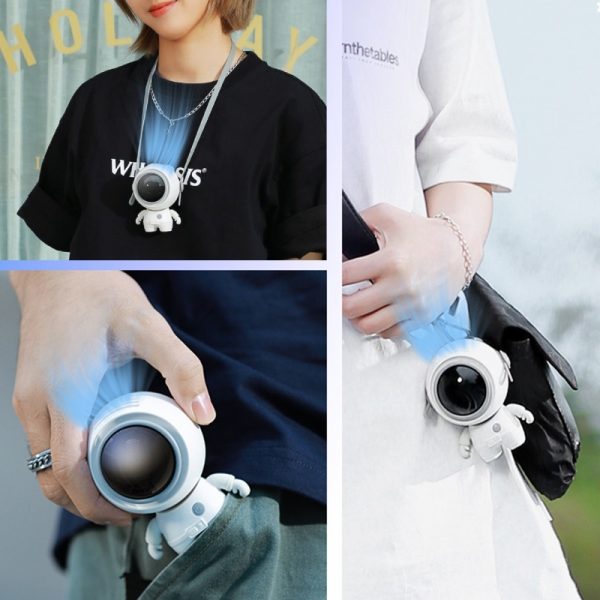 Personal Neck Fans USB Rechargeable Astronaut Small Fan - Image 10
