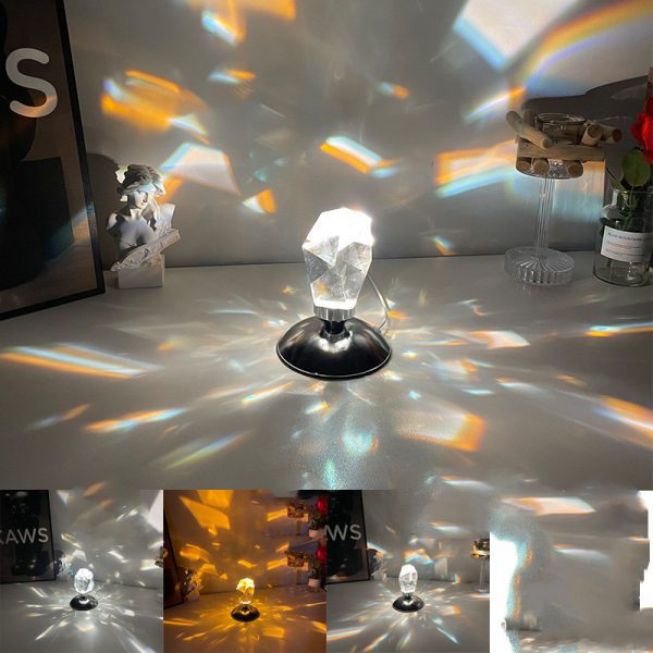 Led Crystal Night Light With Remote Control Bedroom Decor - Image 2