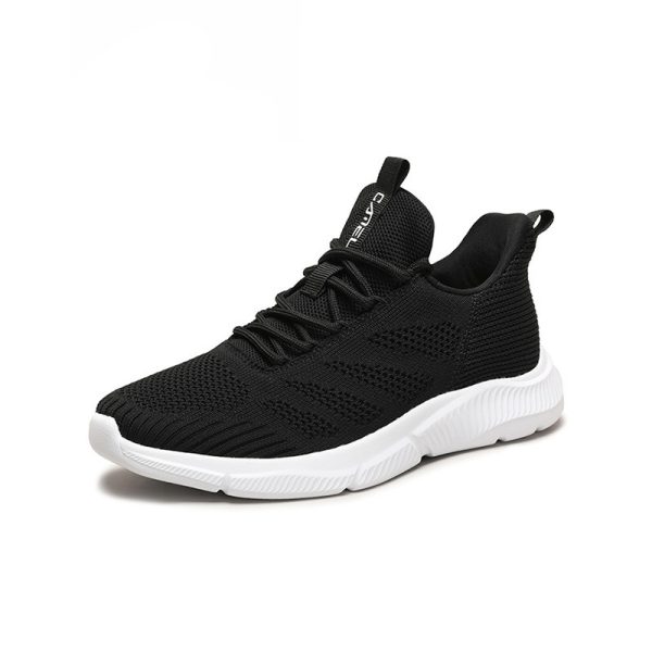 Camel Mesh Breathable Sneakers Net Shoes New Flying Woven Running Shoes - Image 3