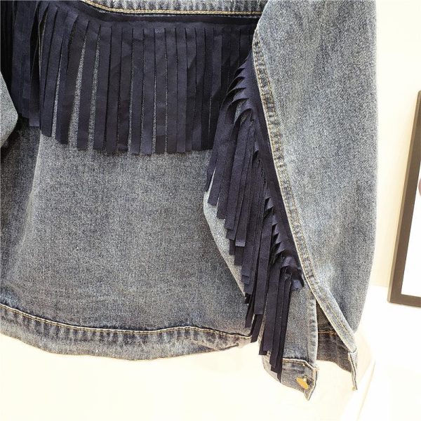Embroidered Denim Jacket Women Loose Korean Style - Image 6