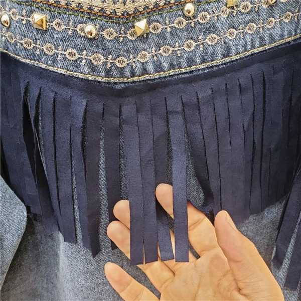 Embroidered Denim Jacket Women Loose Korean Style - Image 7