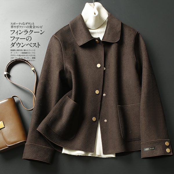 Double Sided Woolen Coat Women Short Short - Image 8