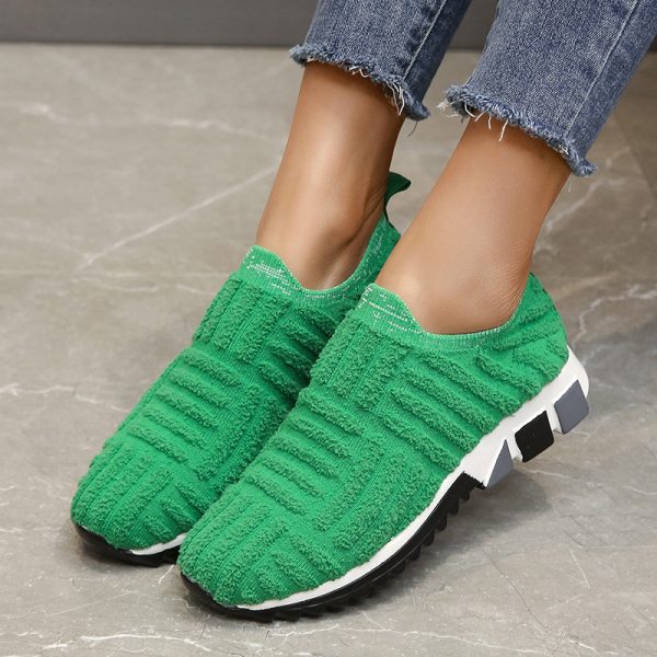 Women's Mesh Breathable Solid Color Casual Shoes - Image 4