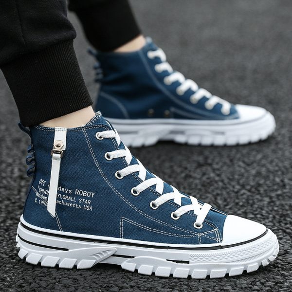 Canvas Breathable Thick Sole Board Shoes - Image 4
