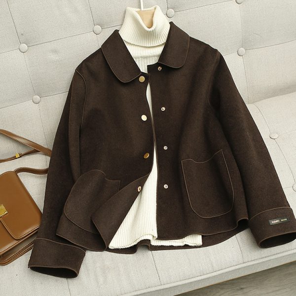 Double Sided Woolen Coat Women Short Short - Image 5