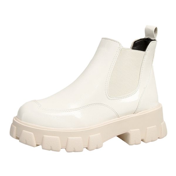 Black Leather Wedge Heel Boots – Stylish & Comfortable for Any Occasion - Image 5