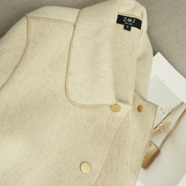 Double Sided Woolen Coat Women Short Short - Image 2