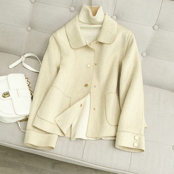 Double Sided Woolen Coat Women Short Short - Image 9
