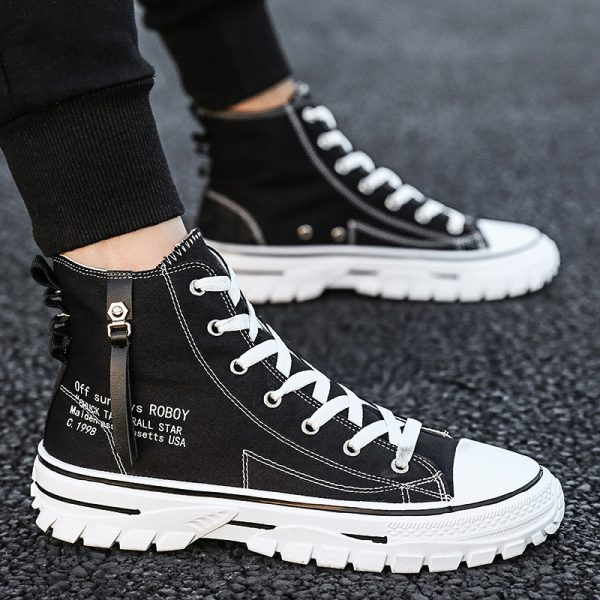 Canvas Breathable Thick Sole Board Shoes - Image 2