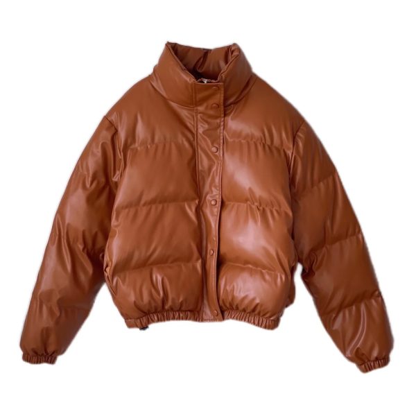 Faux leather cotton jacket - Image 8