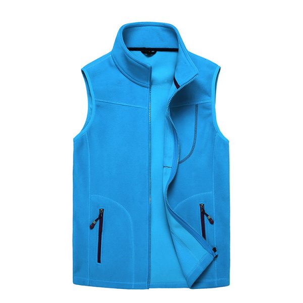 Outdoor Fleece Vest Couple Style Outerwear Jacket - Image 3