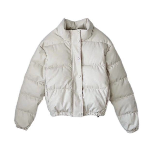Faux leather cotton jacket - Image 7