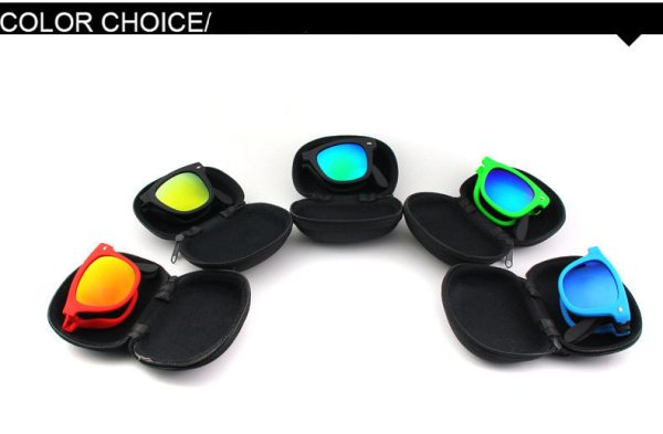 Men Shopping Travel Colorful UV400 Folding Sunglasses - Image 2