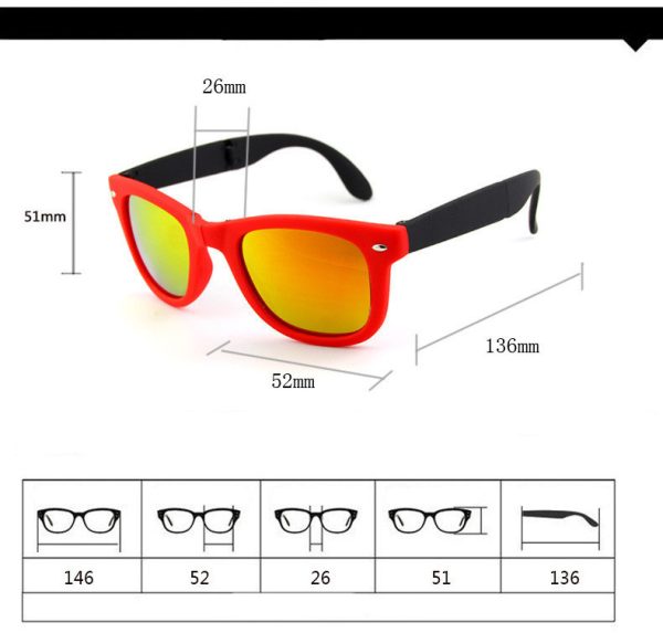 Men Shopping Travel Colorful UV400 Folding Sunglasses - Image 3