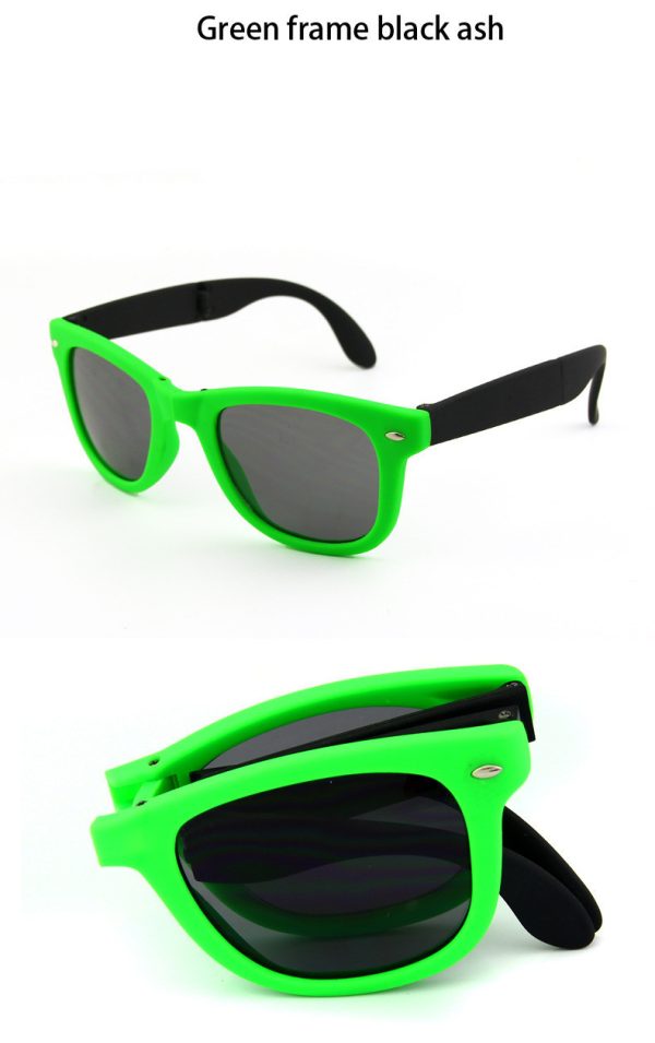 Men Shopping Travel Colorful UV400 Folding Sunglasses - Image 7