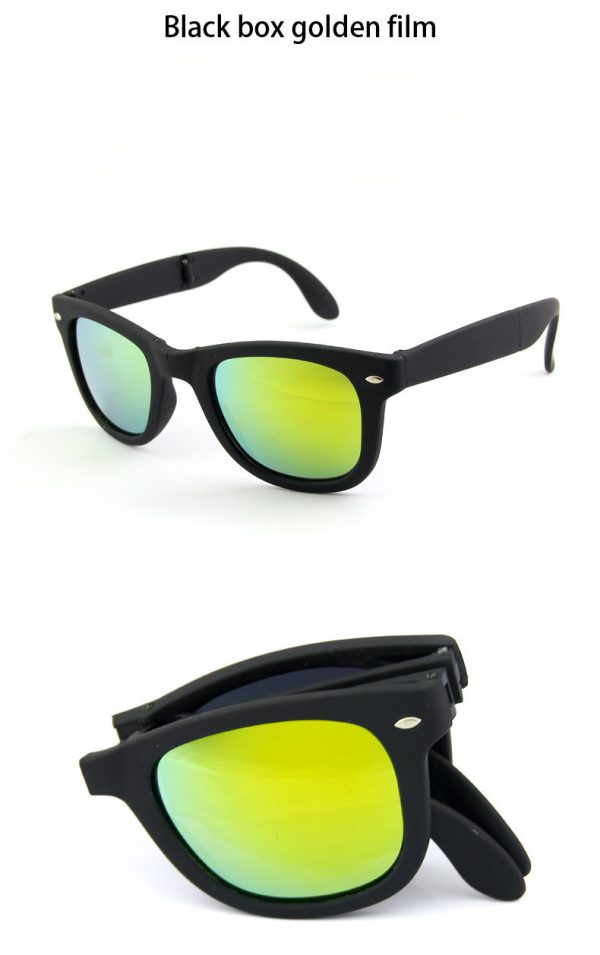 Men Shopping Travel Colorful UV400 Folding Sunglasses - Image 9