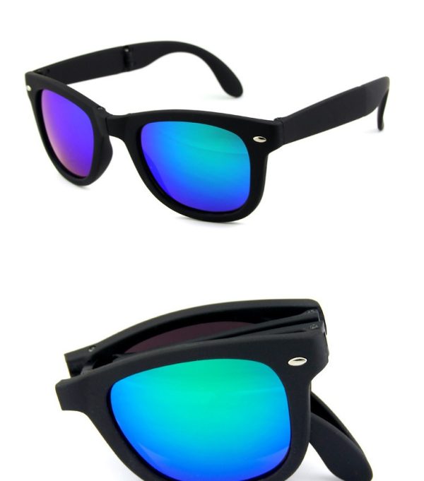 Men Shopping Travel Colorful UV400 Folding Sunglasses - Image 10