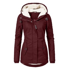 Detachable Hood Trench Coat Women's Women's Plus Size