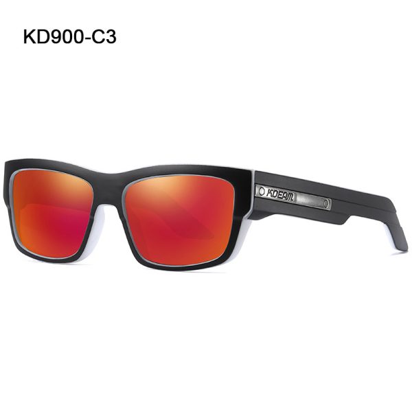 Square Frame Glasses With Thick Line Temples - Image 3