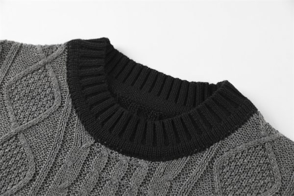 Men Casual Knitted Soft Cotton Sweaters Pullover Men Winter New Fashion Striped O-Neck Sweater - Image 6