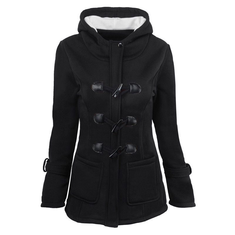 Pure Color Black Hooded Vest Women's Fashion Zipper PU