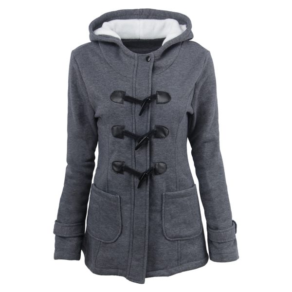 2021 warm winter fur collar jackets women new horn button Long down coat women parka Plus Size female parka hoodies Women - Image 2