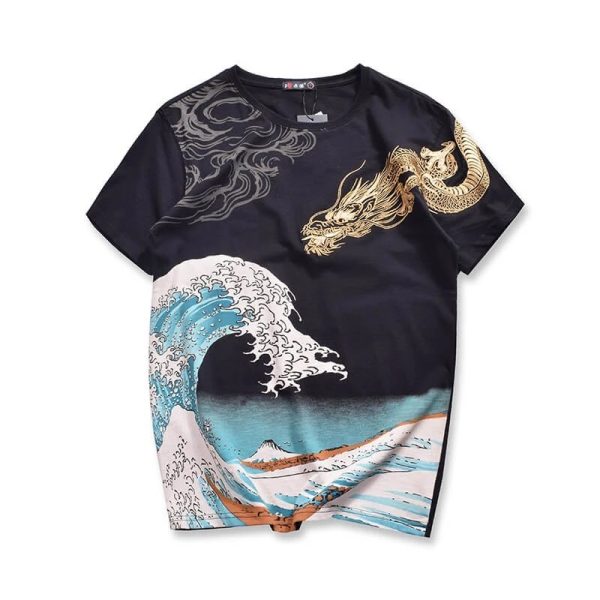 Chinese Style High Quality Fashion Loose Short Sleeve Embroidery Casual Comfortable T-shirt