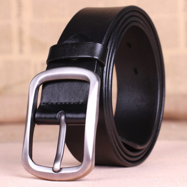 Leather belt buckle male pure leather belt young mens belt all-match middle-aged. - Image 4