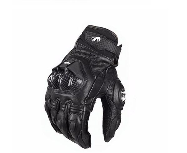 Men's plus velvet windproof leather gloves - Image 2