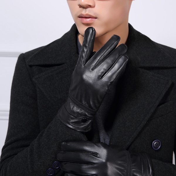 Men's leather gloves - Image 3