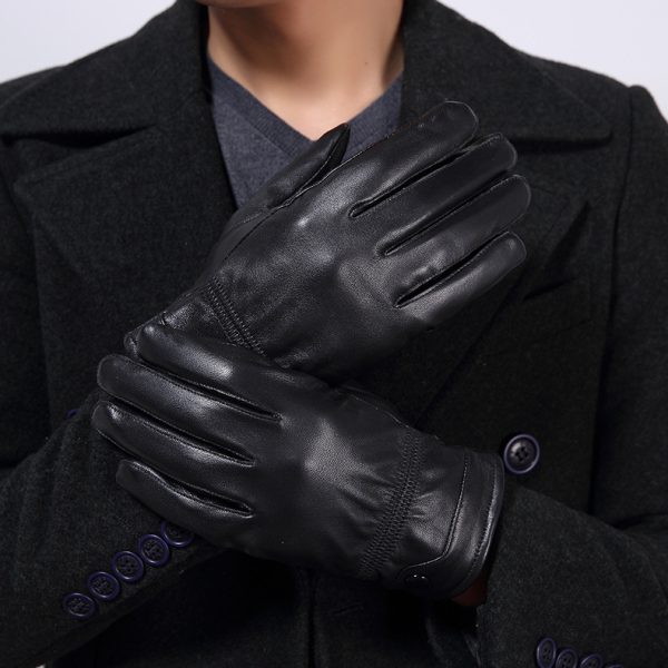 Men's leather gloves - Image 2