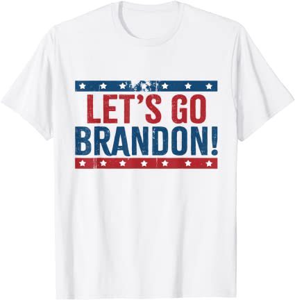 LETS GO BRANDON English Creative Street Round Neck Short-sleeved T-shirt