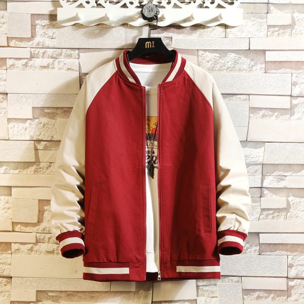 Men Fashion Casual Color Block Jacket - Image 9