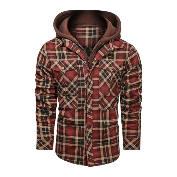 Men Warm Jacket Fleece Thick Autumn Winter Detachable Hoodies Jackets Men Slim Fit Men Clothing - Image 8