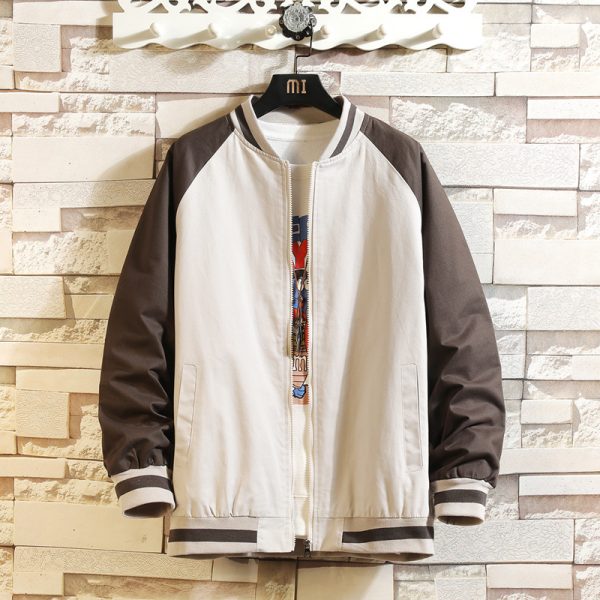Men Fashion Casual Color Block Jacket - Image 2