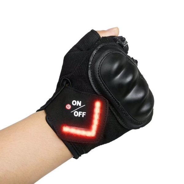 Turning Automatic Induction Turn Signal Gloves Warning Light Gloves - Image 9