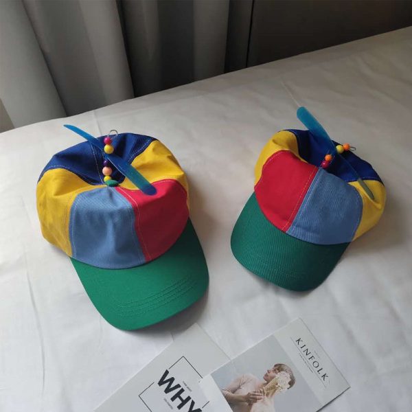 Propeller spinning bamboo dragonfly hat - Image 3