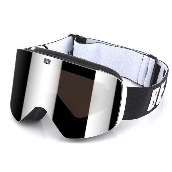 Snow Goggles with Magnetic Interchangeable Dual Layer Cylindrical Lens Anti-Fog UV Protection - Image 2