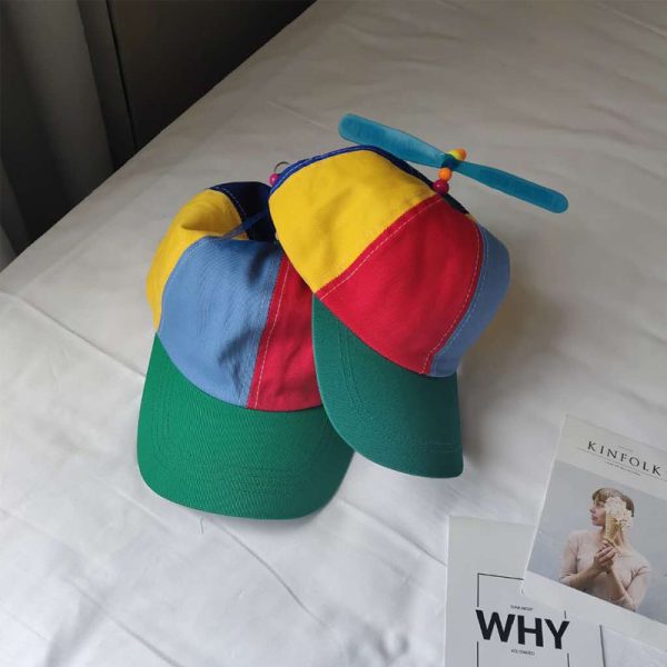 Propeller spinning bamboo dragonfly hat - Image 6