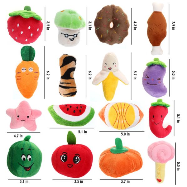 Gooddog, Dog, Plush Vocal Toys, Fruits, Cartoons, Pets, Cats, Toys, Pet Supplies - Image 4