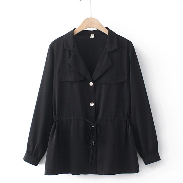 The Blouse Is Thin, Large Size Loose Summer Western Style Female Design Shirt - Image 3