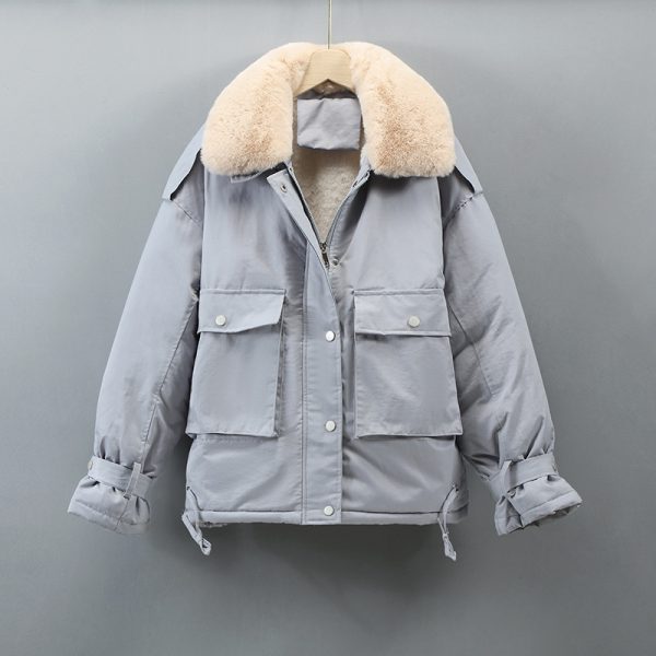 Korean Women's Casual Short Down Padded Jacket - Image 9