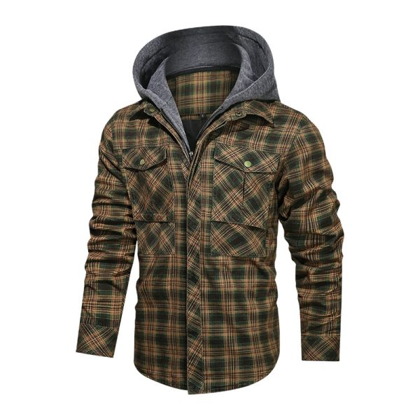 Men Warm Jacket Fleece Thick Autumn Winter Detachable Hoodies Jackets Men Slim Fit Men Clothing - Image 5