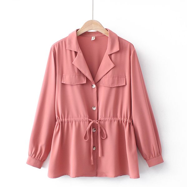 The Blouse Is Thin, Large Size Loose Summer Western Style Female Design Shirt - Image 4