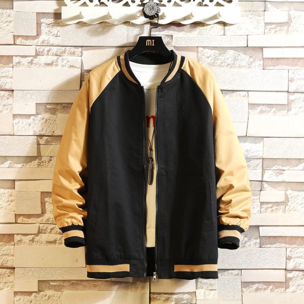 Men Fashion Casual Color Block Jacket - Image 5