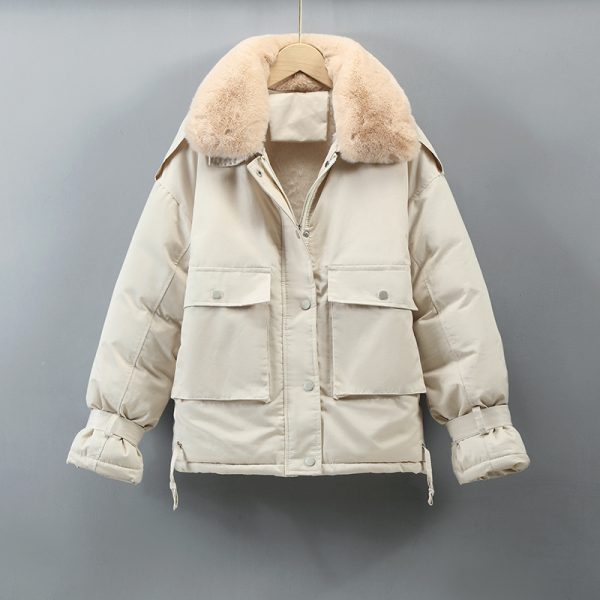 Korean Women's Casual Short Down Padded Jacket - Image 5