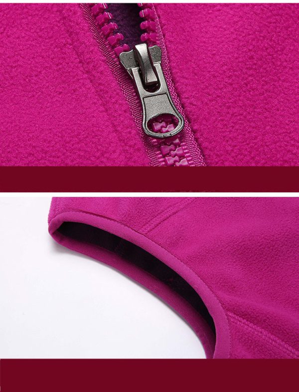 Outdoor Fleece Vest Couple Style Outerwear Jacket - Image 8